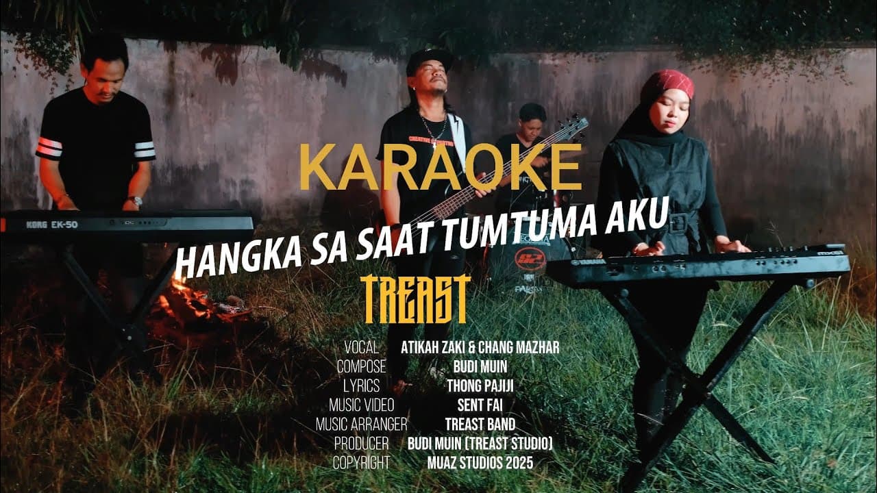 KARAOKE | Hangka Sa Saat Tumtuma Aku - Atikah Zaki X Treast (Audio High Quality) 