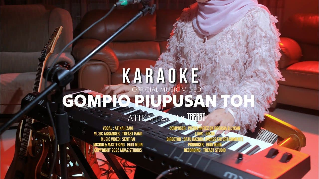 KARAOKE | Gompio Piupusan Toh - Atikah Zaki X Treast